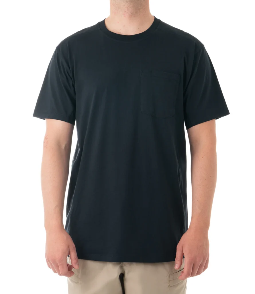 men's tactix cotton t shirt with chest pocket