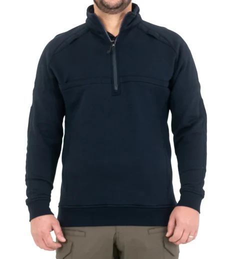 men’s cotton job shirt – quarter zip