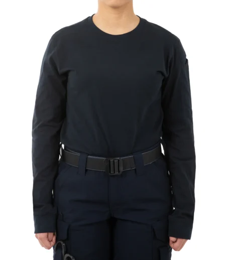 women’s tactix cotton long sleeve t shirt with pen pocket